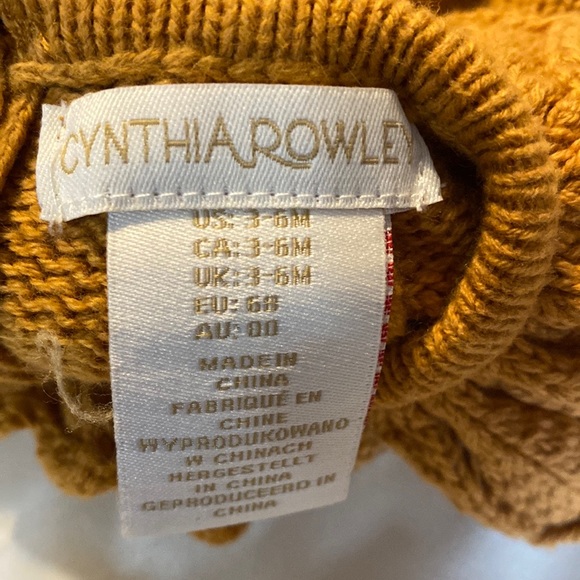 Cynthia Rowley Infant Sweater Dress Size 3-6mts - Picture 4 of 4